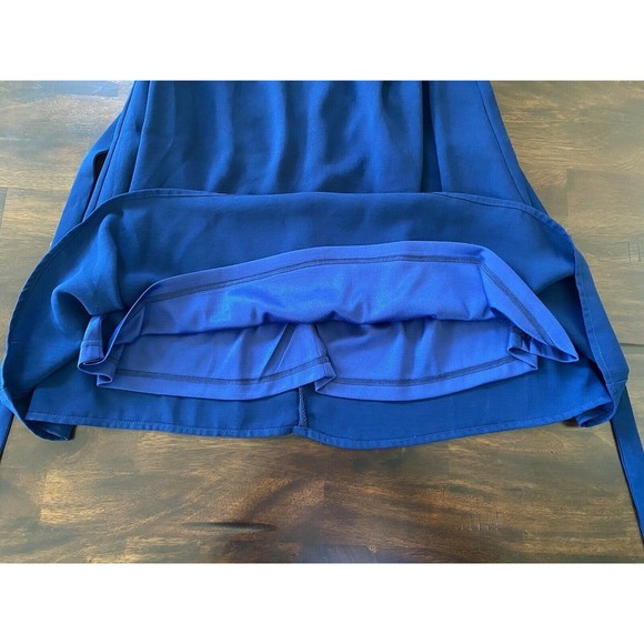 NEW W/TAGS Apricot Lane Ya Los Angeles Blue Chiffon Strapless Mini Tie Dress L - Picture 10 of 12